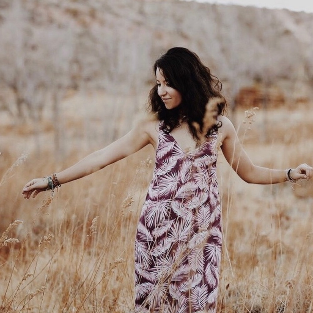 Purple Foreign Brand Maxi Dress